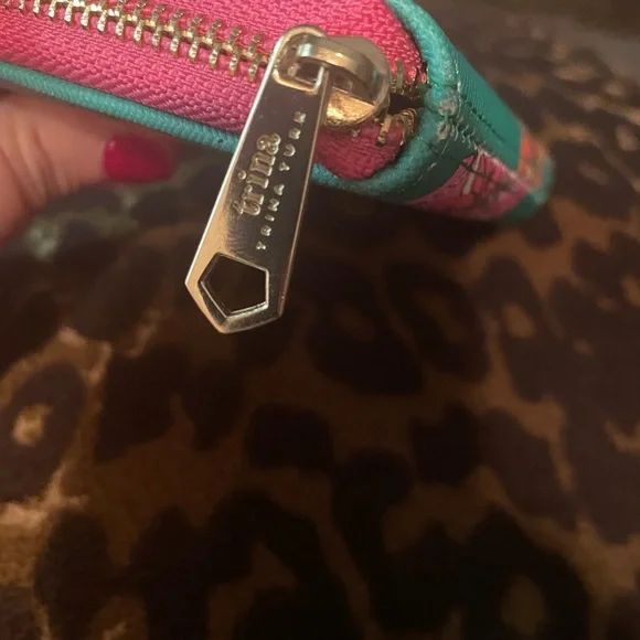 Trina Turk Teal and Pink Floral Wallet New” - Picture 5 of 7